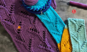 Loom Knit Stitch Popcorn Vine