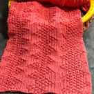 loom knit zig zag seed stitch pattern
