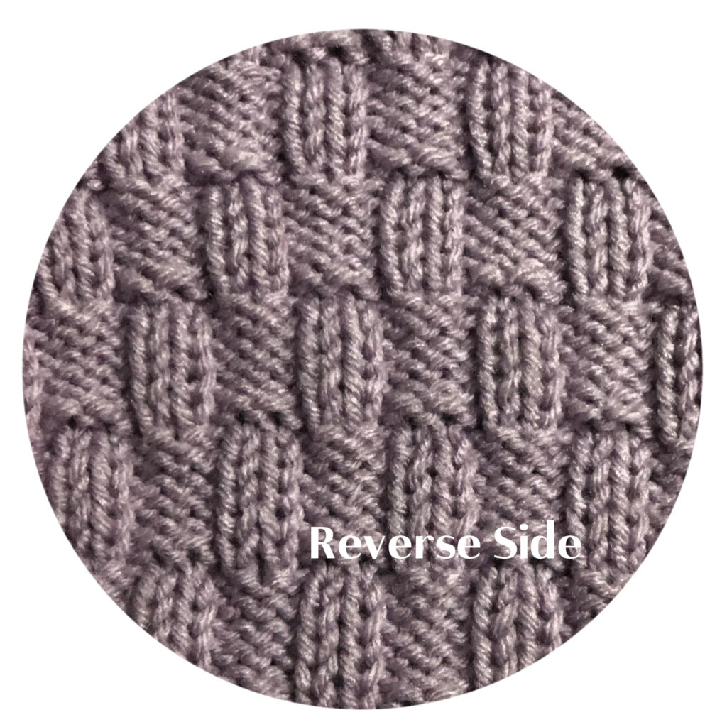 Loom Knit Wavy Rib Stitch Reverse 