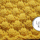 Loom Knit Bubble Stitch