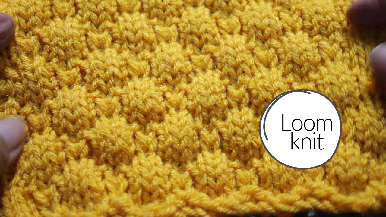 Loom Knit Bubble Stitch