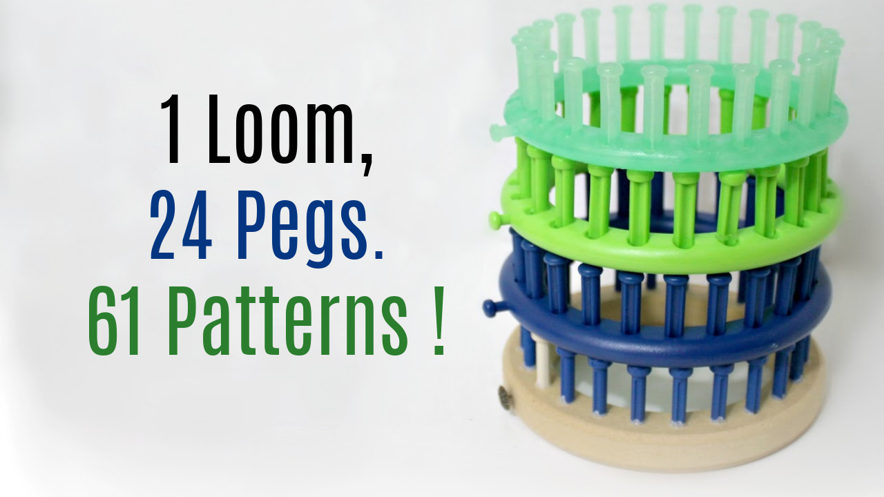What projects patterns can i make with a 24 peg loom