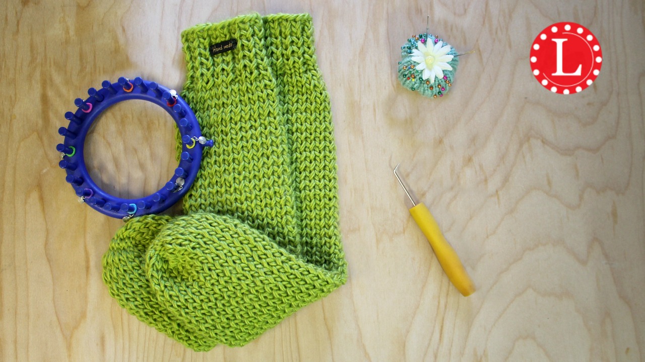 Loom Knit Tube Sock Pattern