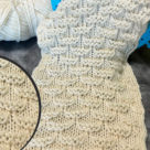 Loom Knit Mock Honeycomb with Purls Stitch Pattern