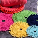 Loom Knit Doiley Pot Protector Coaster Placemat Pattern