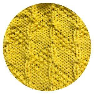 Reverse side of the Diagonal Moss Stripe Stitch