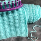 loom knit double mock ribbing