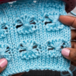 Flowers in a Row Stitch on a Knitting Loom